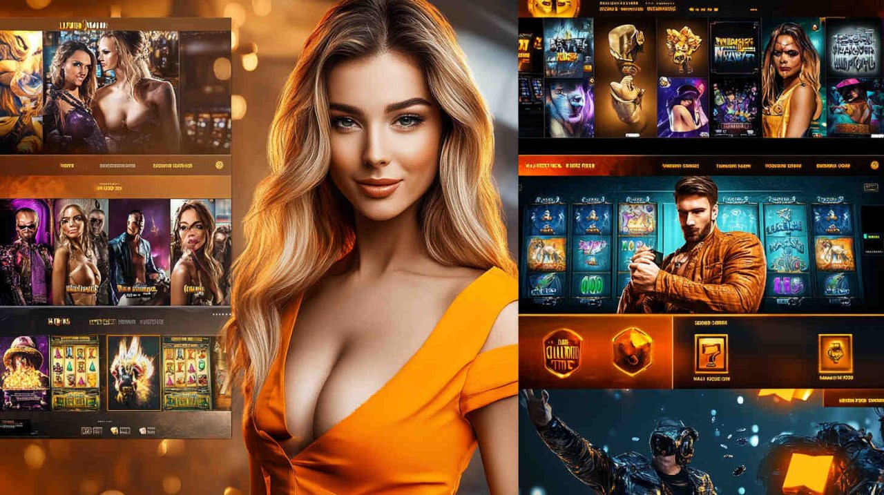 VIP Casino game floor with live tables and slot machines